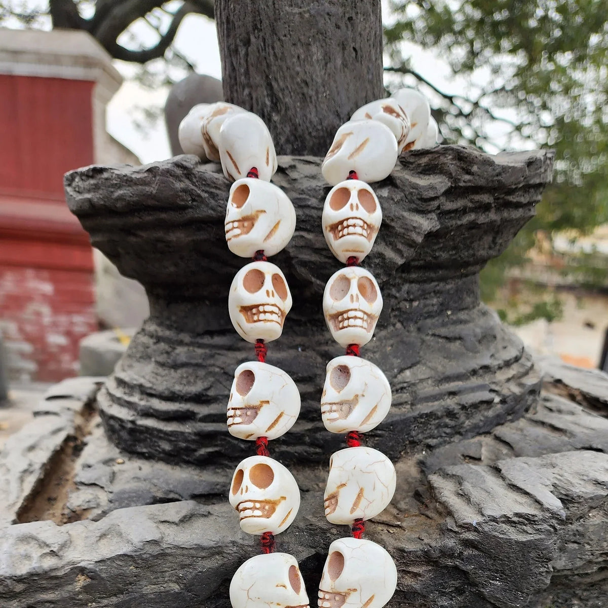 30 mm Kali Skull Mala Sacred Tantric Beads