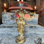 Brass Vishnu Statue: Hindu God of Protection