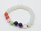 7 Chakra Gemstone Bracelet Set: Adjustable Healing Jewelry