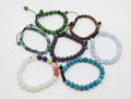 7 Chakra Gemstone Bracelet Set: Adjustable Healing Jewelry