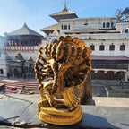 Kali Statue From Pasupatinath - Authentic Goddess Kali Shiva Brass Statue, Mahakali Parvati God Kali Durga Hindu statue