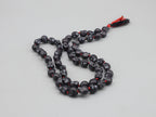 Black Kali Skull Mala Necklace: Howlite Beads, Protection