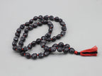 Black Kali Skull Mala Necklace: Howlite Beads, Protection