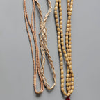 Tulsi Mala, Sacred Holy Basil Radha Krishna Necklace, Set of Three Tulasi Mala