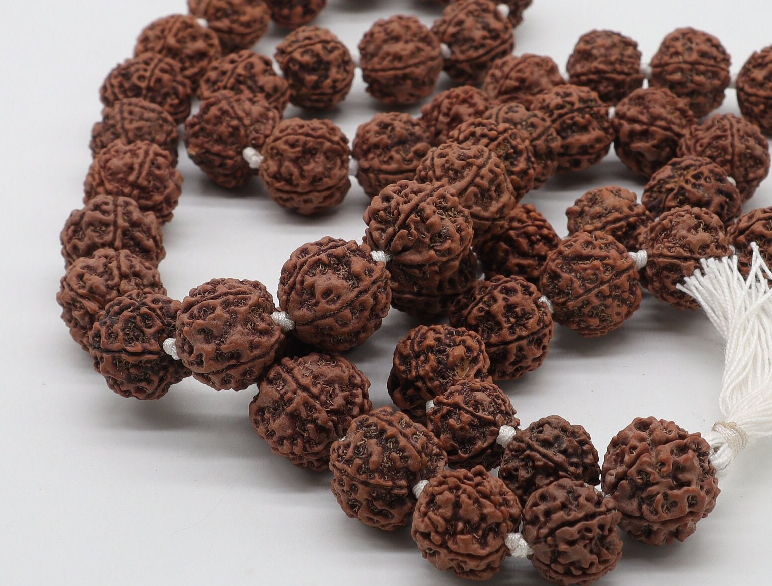 Genuine Himalayan Rudraksha Mala: 54/108 Prayer Beads Rosary