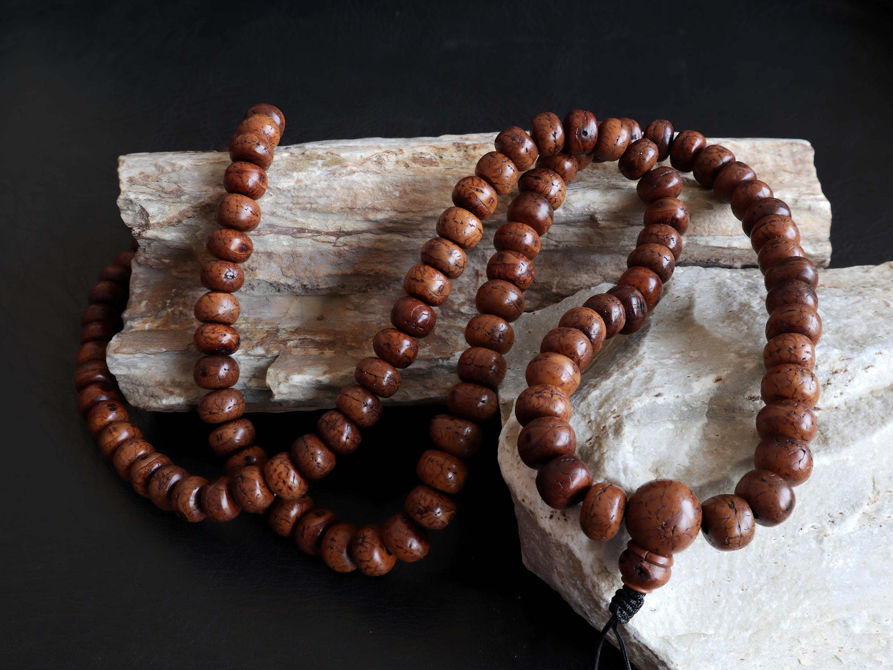 Bodhi Seed Mala: 108 Bead Japa Prayer Beads From Nepal
