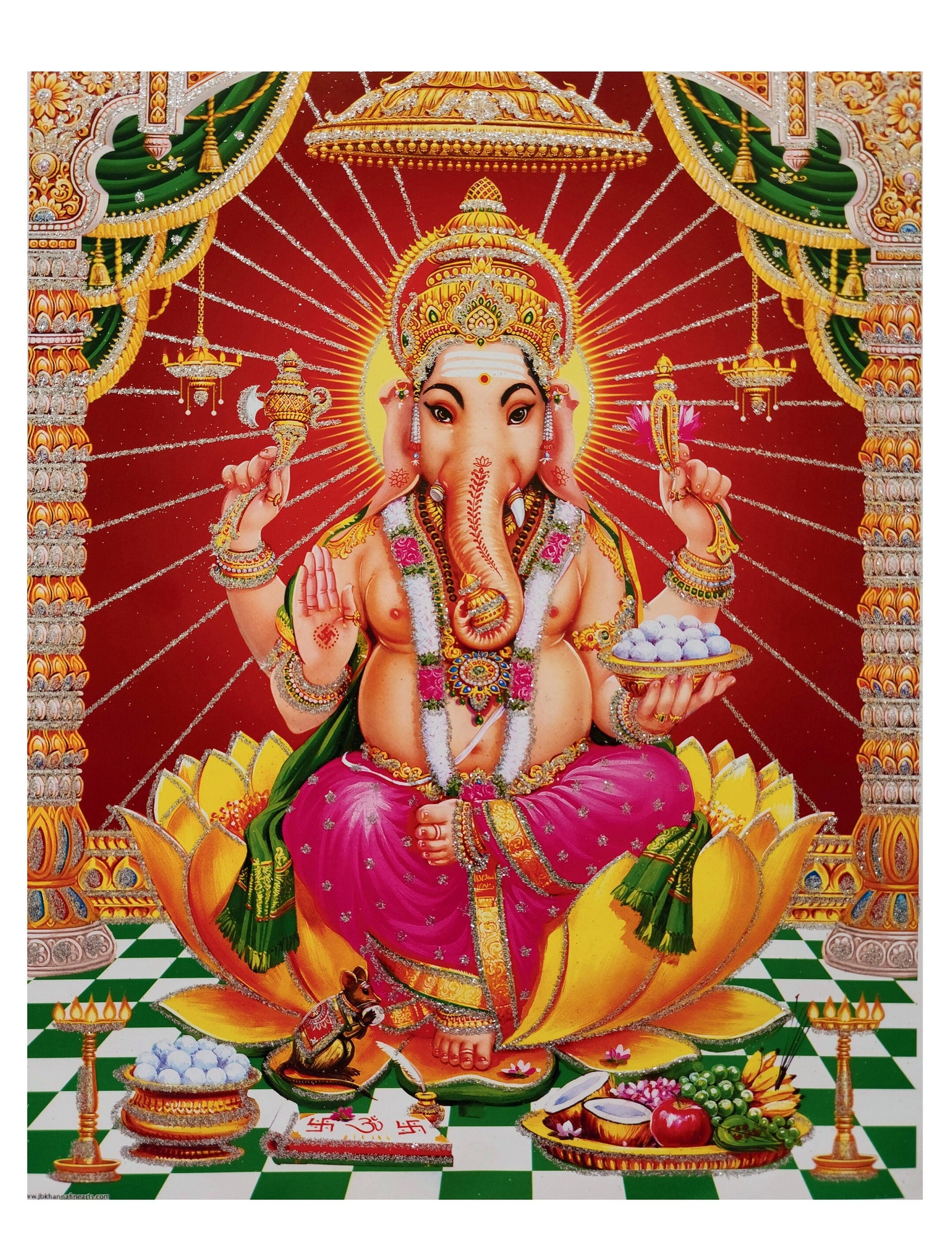 God Ganesh Poster: Hindu Deity Print for Meditation (Digital Download)