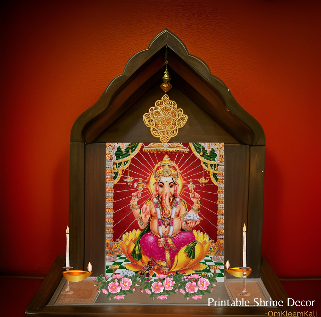 God Ganesh Poster: Hindu Deity Print for Meditation (Digital Download)