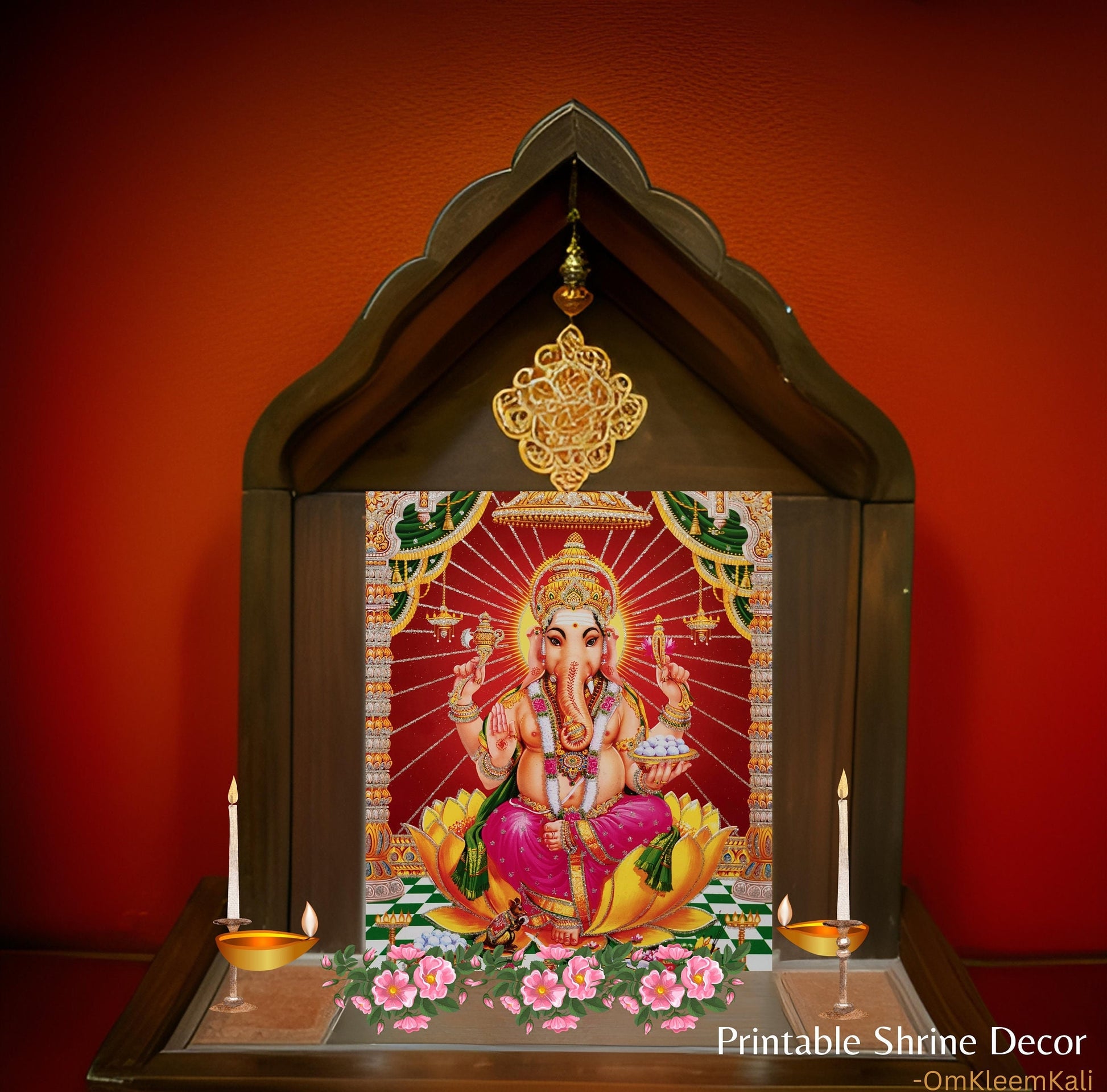God Ganesh Poster: Hindu Deity Print for Meditation (Digital Download)