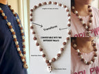Om Kali Shiva Mala: Rudraksha, Howlite & Skull Prayer Beads