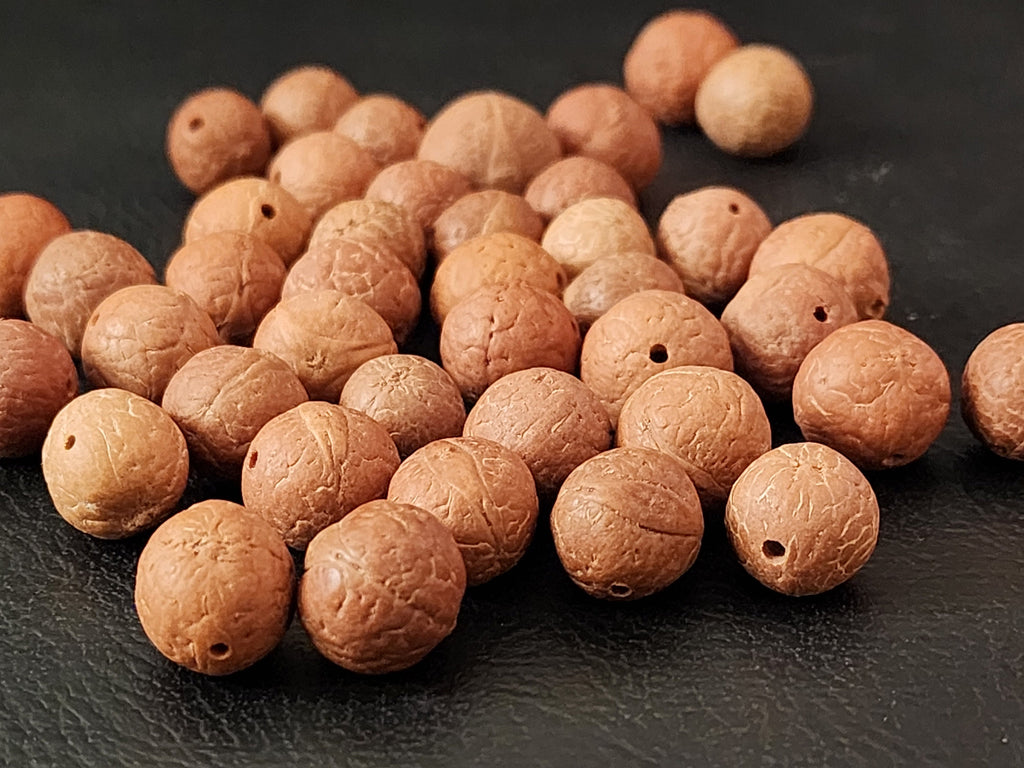 Phoenix Eye Bodhi Seed Beads: Natural Buddha Prayer Beads (13-15mm)