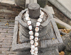 30mm Kali Skull Mala Necklace: Sacred Tantric Beads, Spiritual Protection