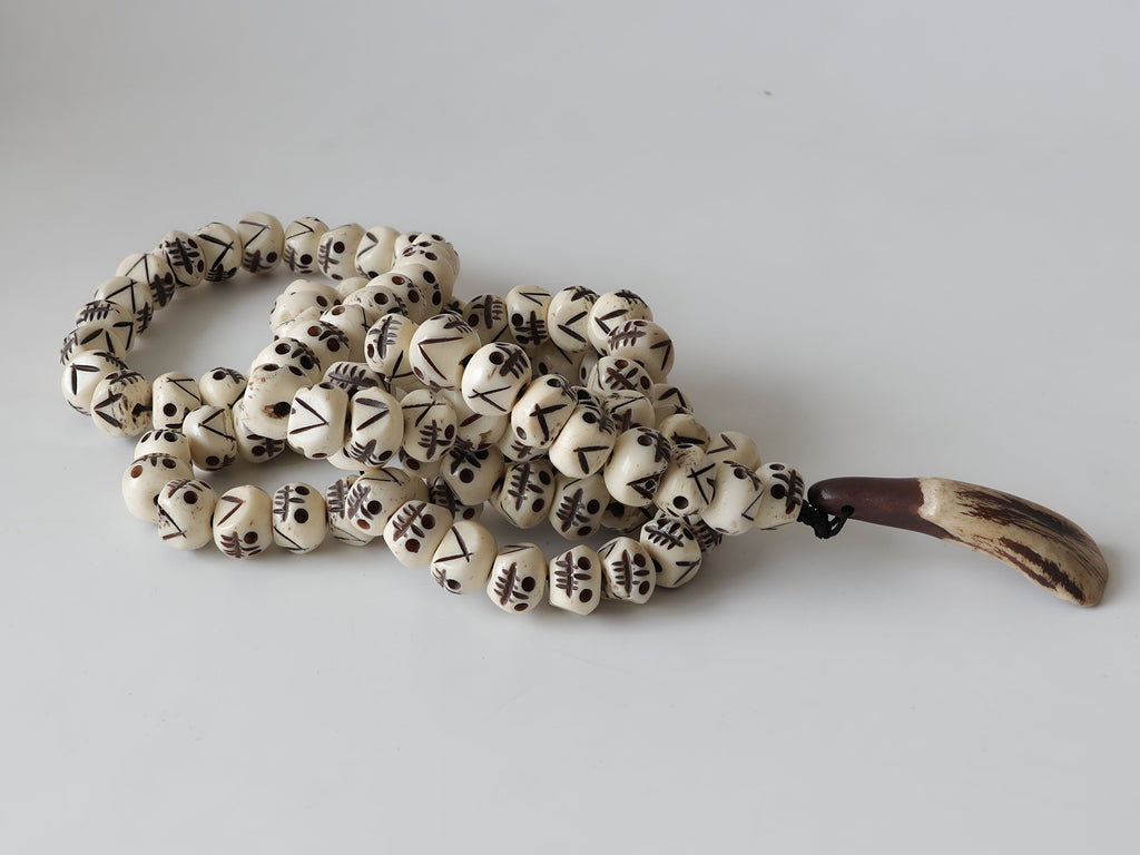 Skull Bone Buffalo Tantric Meditation Prayer Beads