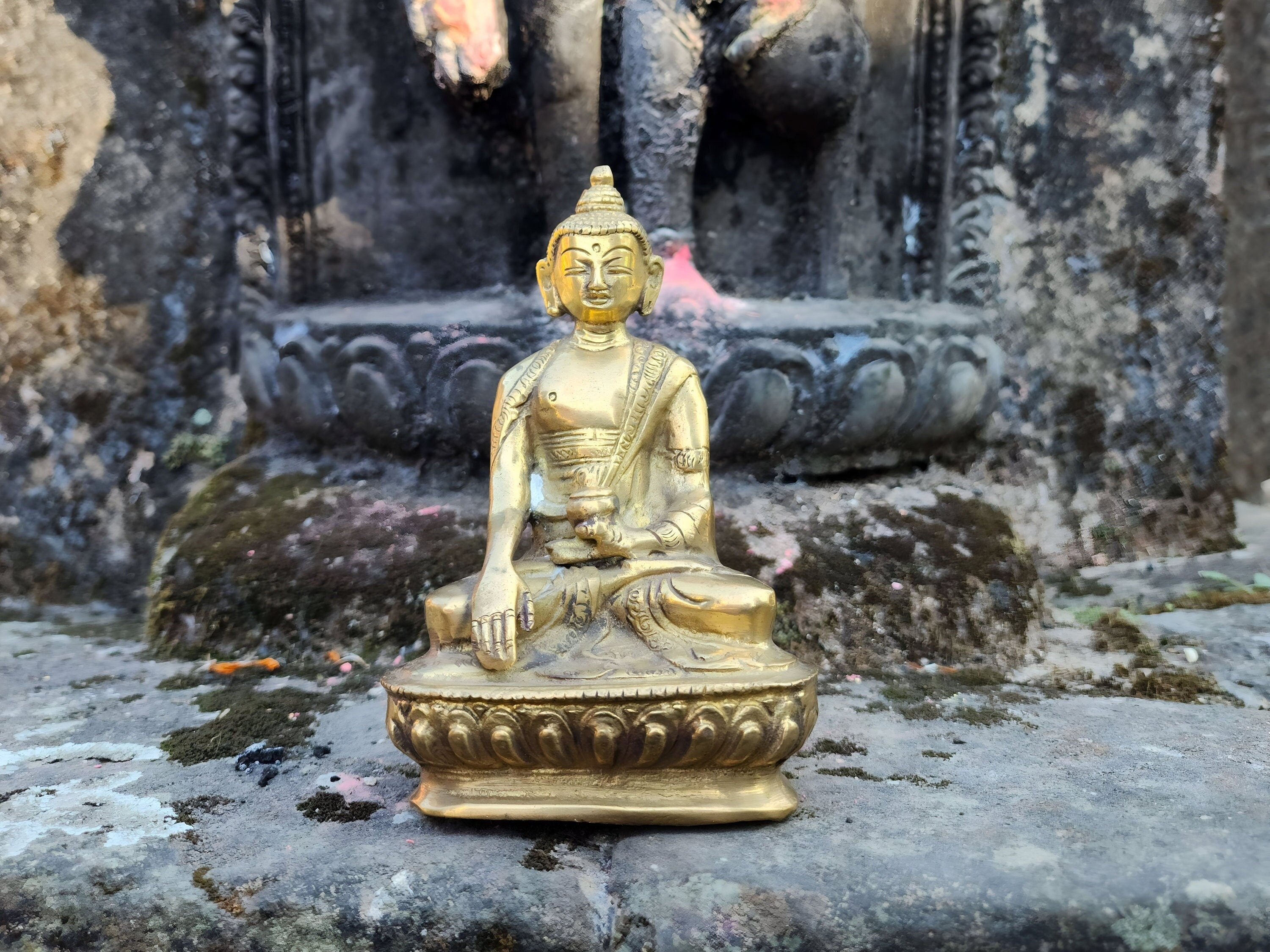 Buddha Statue | Spiritual Energized Brass Statue For Peace and Good Luck | Home Decor