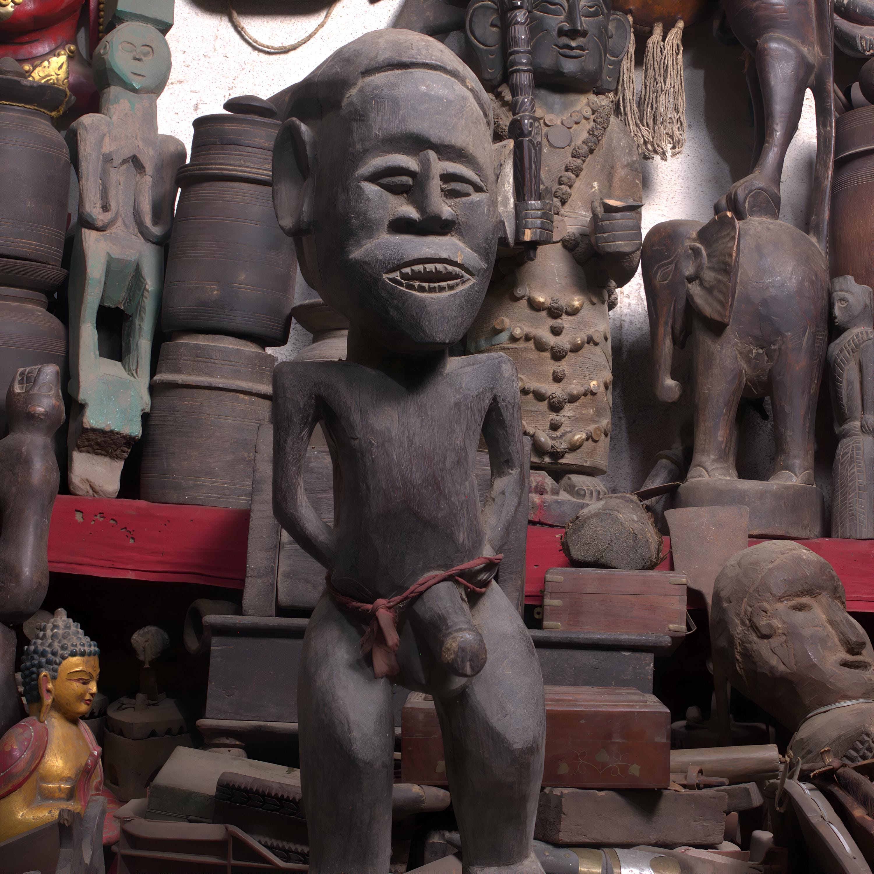 Ban Jhakri, A Mystical Hand Carved Forest Lord Wooden Idol