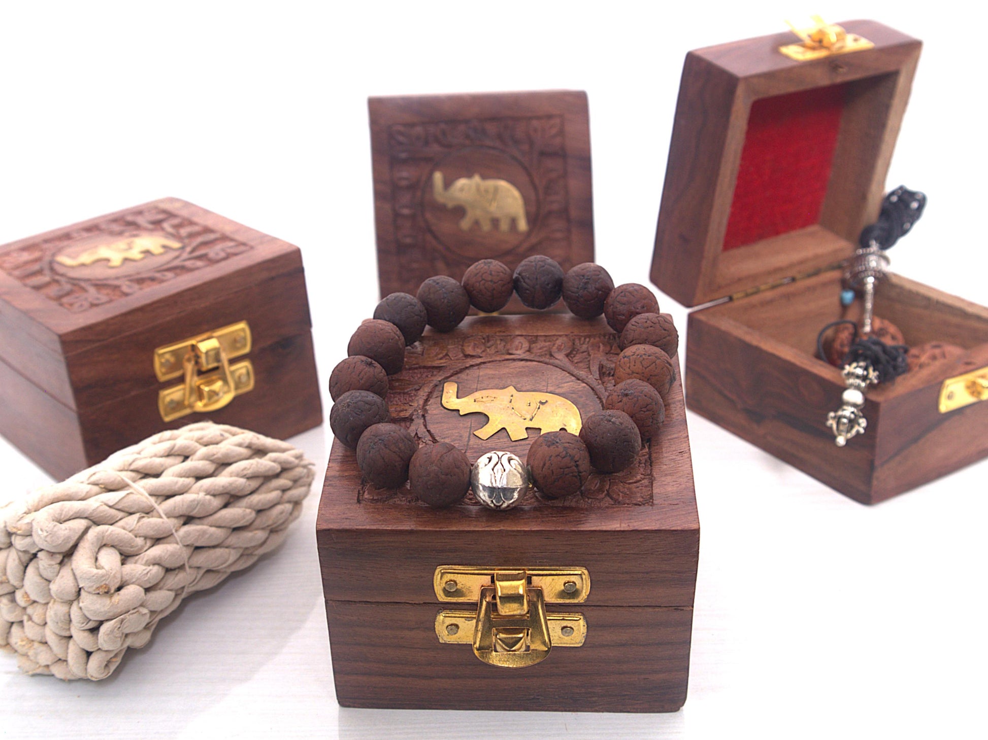 Bodhi Seed Bracelet: Natural Mindfulness Beads, Nepal Grown