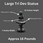 Chaturmukhlinga: Sacred Four-Faced Shiva Linga, Natural Handcarved Stone Statue From Nepal