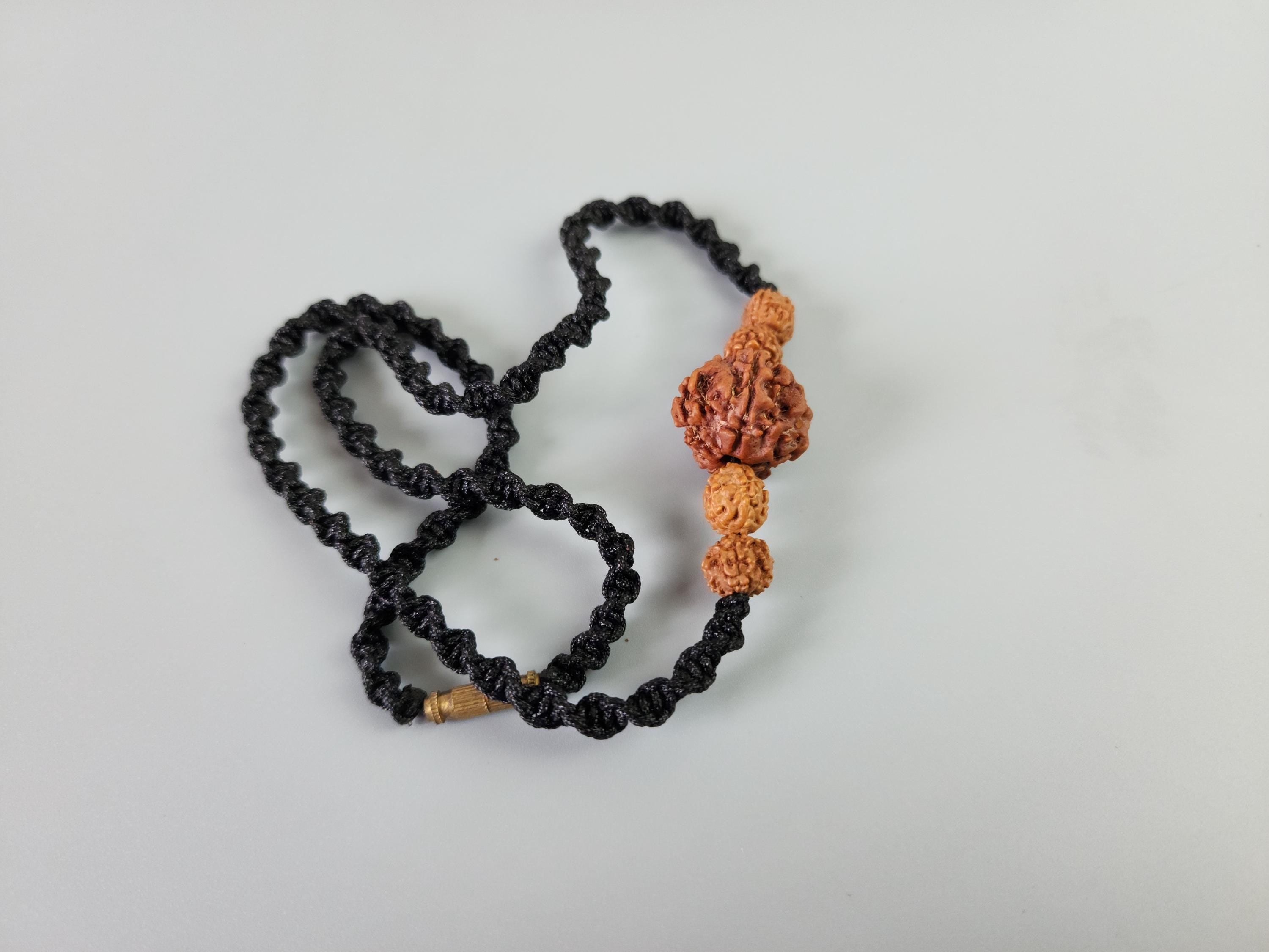 Hand Knotted Rudraksha Mala, Natural Nepalese Beads, Spiritual Necklace