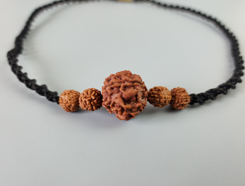 Hand Knotted Rudraksha Mala, Natural Nepalese Beads, Spiritual Necklace