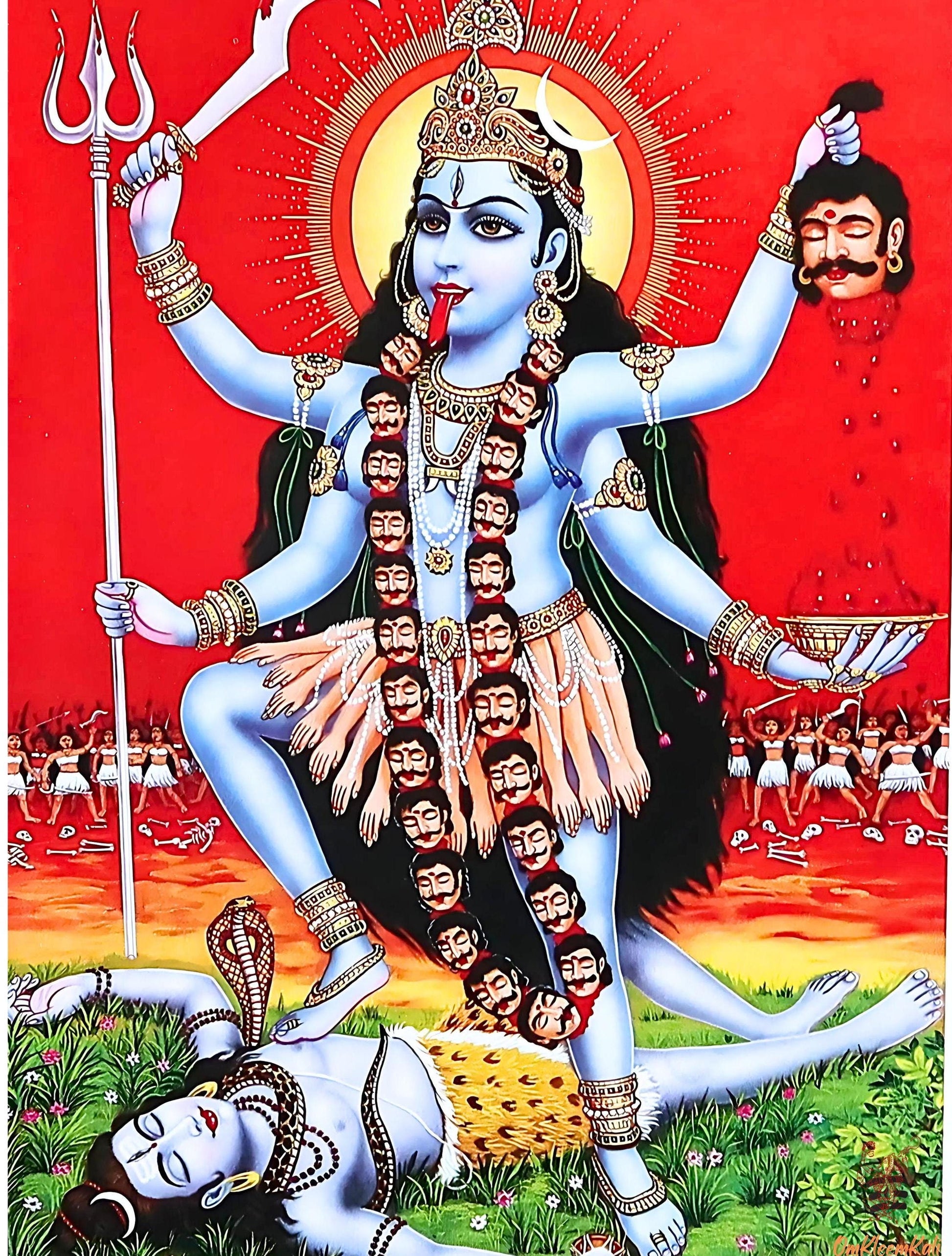 Goddess Kali Poster: Fierce Protector Art Print (Digital Download)