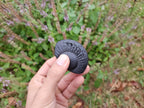 Half Moon Shaligram Stone: Divine Feminine Energy, Sacred Nepal Stone