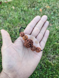 Large 5 Mukhi Nepalese Rudraksha Mala – Adjustable Om Shiva Beads