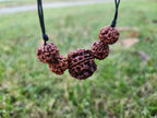 Large 5 Mukhi Nepalese Rudraksha Mala – Adjustable Om Shiva Beads