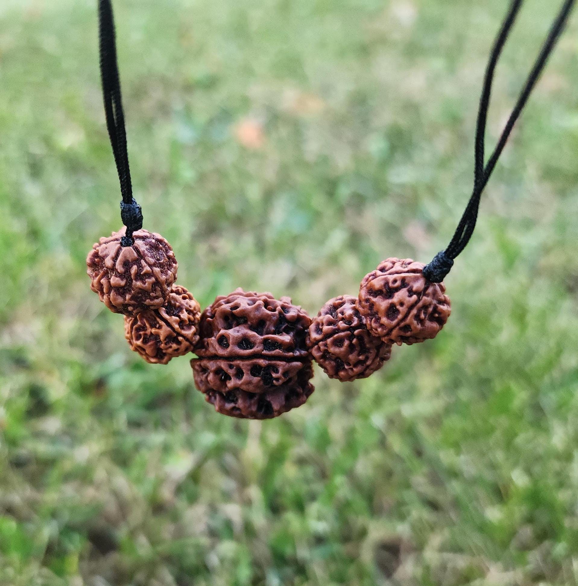 Large 5 Mukhi Nepalese Adjustable Rudraksha Mala – Om Shiva Mala For Protection And Spiritual Balance