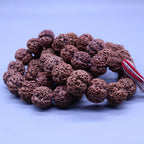 Rudraksha Kanthi Mala Necklace: Om Shiva Prayer Beads From Nepal