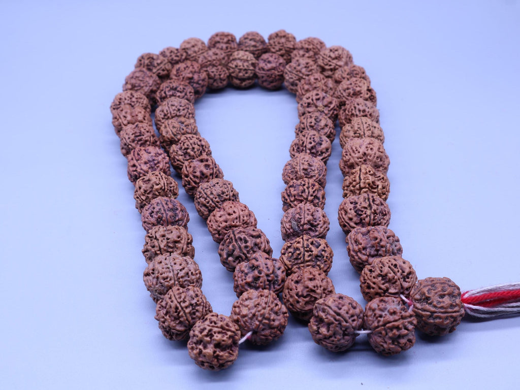 Rudraksha Japa Mala Necklace: Om Shiva Prayer Beads From Nepal