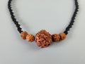 Hand Knotted Rudraksha Mala, Natural Nepalese Beads, Spiritual Necklace