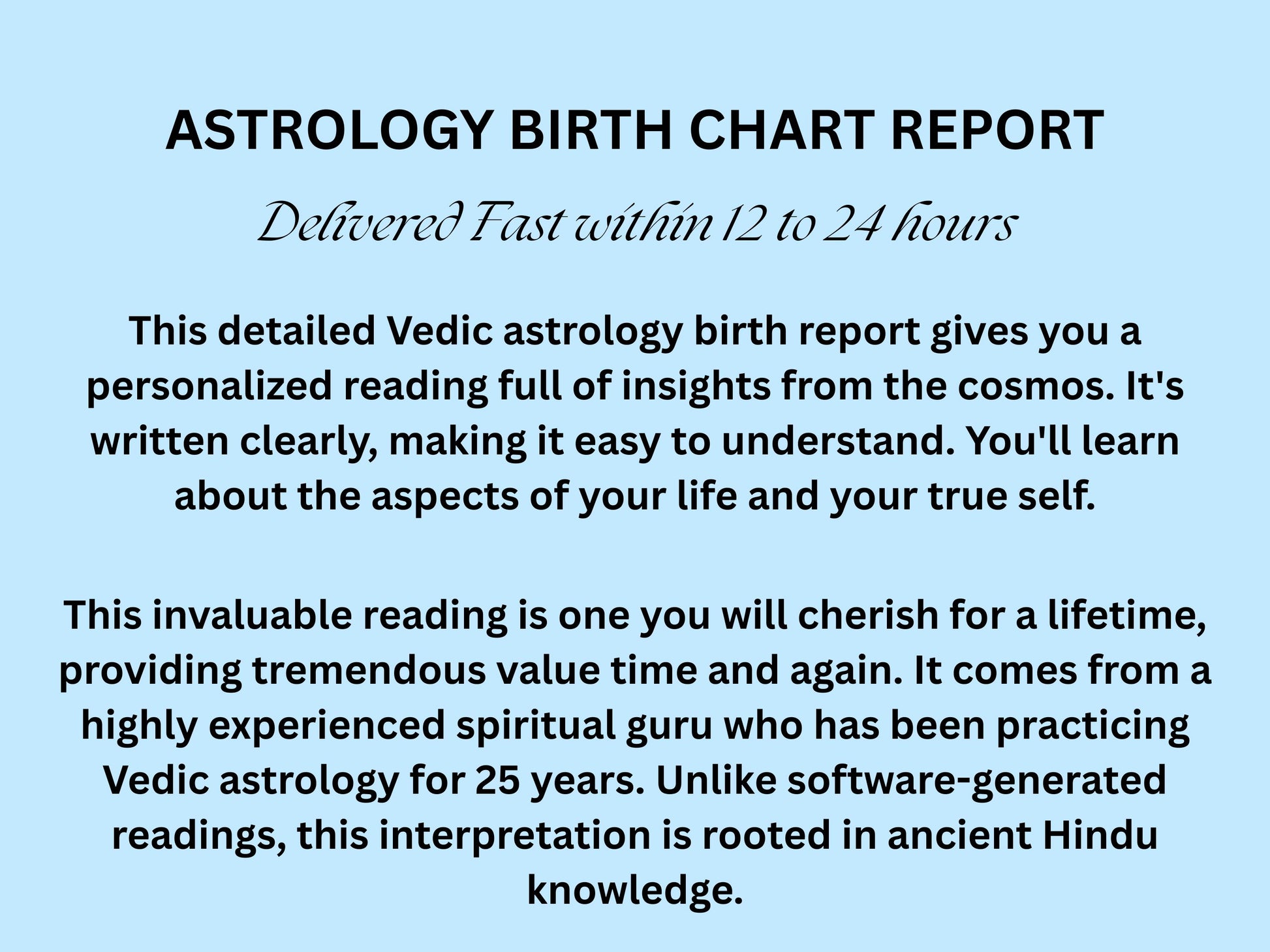 In-Depth Vedic Astrology Reading: Personalized Spiritual Guidance (PDF Reading)