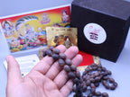 Maa Laxmi Gift Set: Brass Statue, Lotus Mala, Yantra, Geeta, Incense