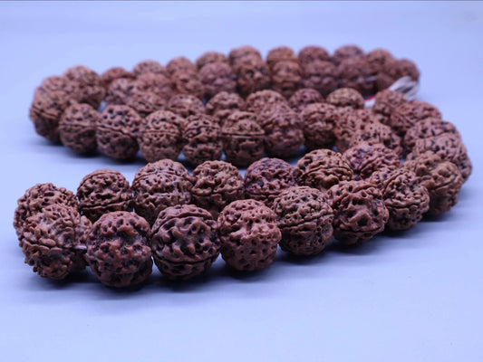 Rudraksha Japa Mala Necklace: Om Shiva Prayer Beads From Nepal