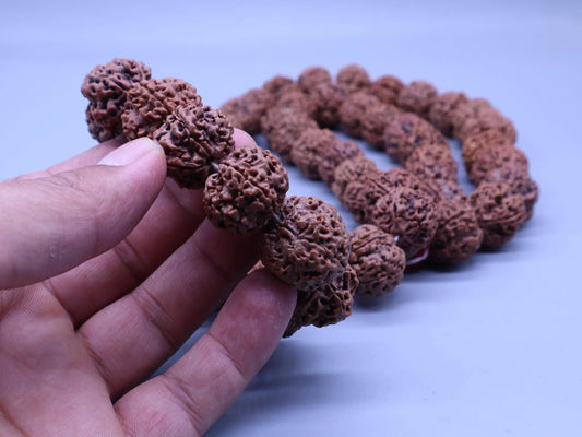 Rudraksha Japa Mala Necklace: Om Shiva Prayer Beads From Nepal
