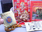 Durga Divine Gift Box: Brass Statue, Yantra, Haldi Mala