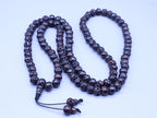 Hand Carved Bone Skull Mala: Tibetan Prayer Beads Necklace