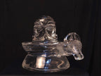 Sphatik Shiva Linga Statue: Hand-Carved Quartz Crystal, Himalayan Temple Art