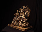 Antique Vishnu Lakshmi Idol On Sheshnag