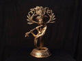 Handmade Krishna Brass Idol: Rare Flute Design, Nepal Temple Decor