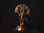 Handmade Krishna Brass Idol: Rare Flute Design, Nepal Temple Decor