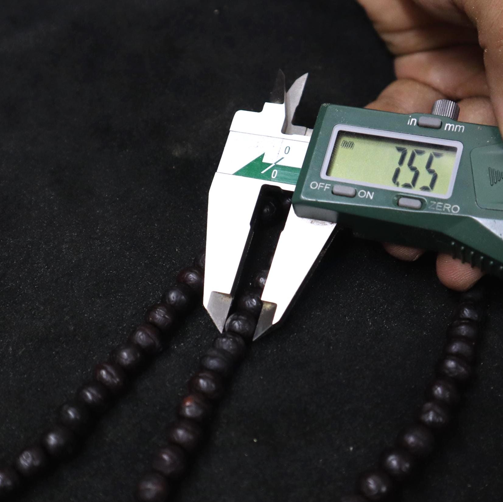 Rare 7mm Bodhi Seed Prayer Beads: Buddha Chitta Mala From Nepal