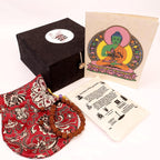 Four Mukhi Rudraksha Sphatik Mala – Genuine Nepal Rudraksha Beads