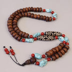 Bodhi Seed Dzi Eye Mala, Tibetan Aged Buddhist Mala, Free Bracelet