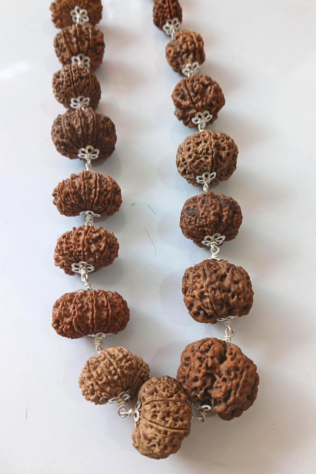 Rudraksha Siddha Mala, 2 to 17 Face Large Nepalese Beads, Made to Order