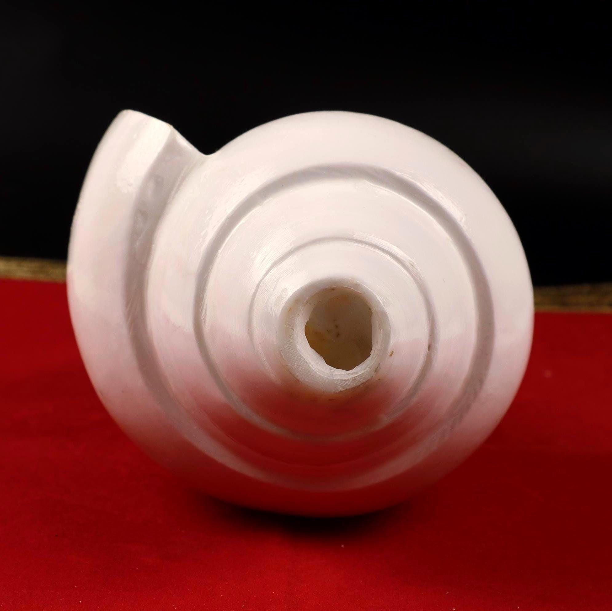Traditional Blowing Sankha, Large Natural Conch Shell For Blowing, Practices & Sacred Sound