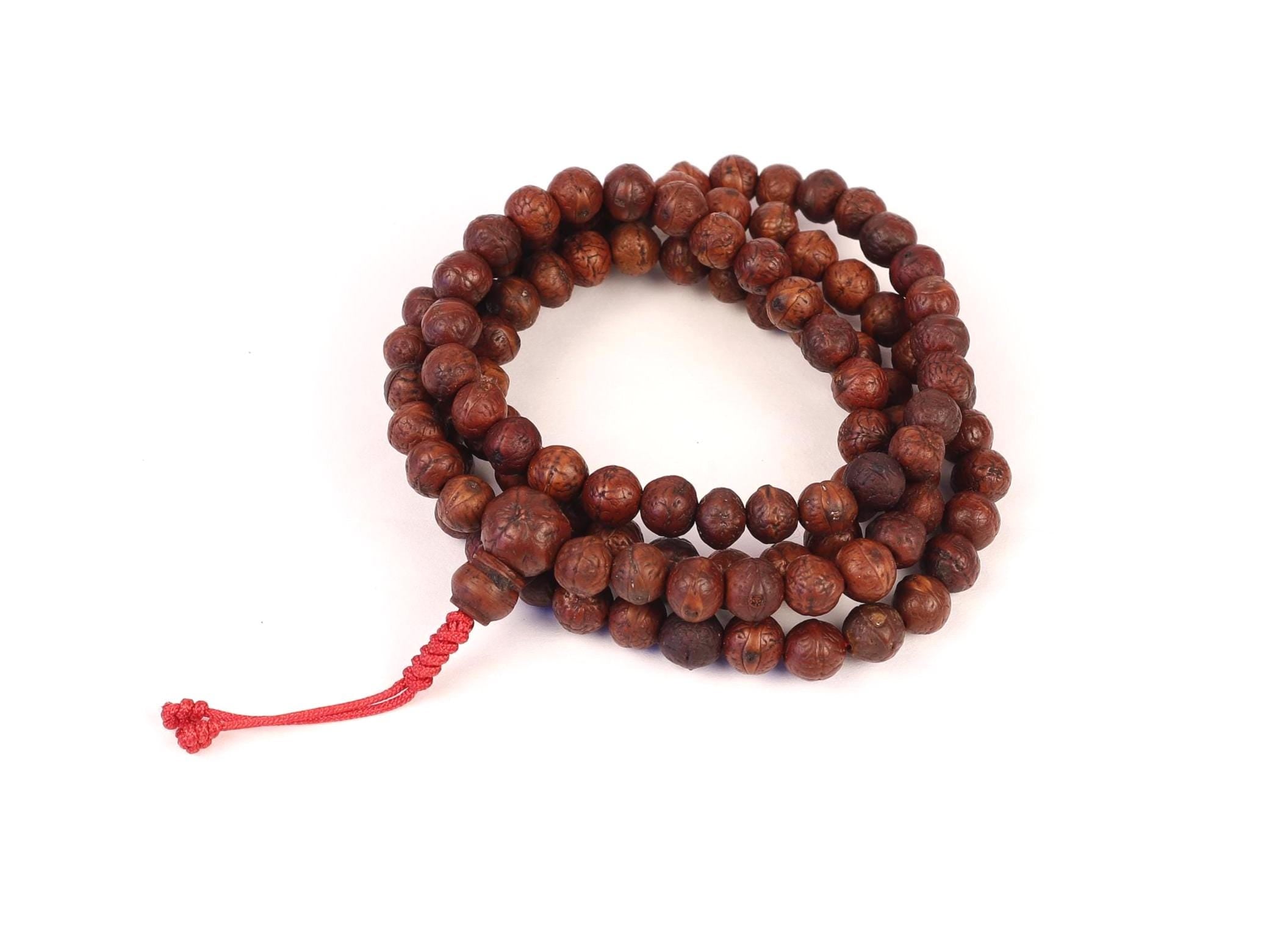 9mm Bodhi Prayer Beads, Natural Buddha Chitta 108 Beads Japa Mala For Thukten