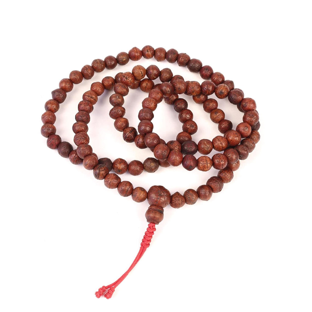 9mm Bodhi Prayer Beads, Natural Buddha Chitta 108 Beads Japa Mala For Thukten