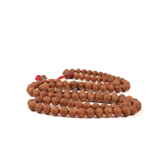 10mm Bodhi Seed Mala, Buddha Chitra Prayer Beads From Temal Nepal