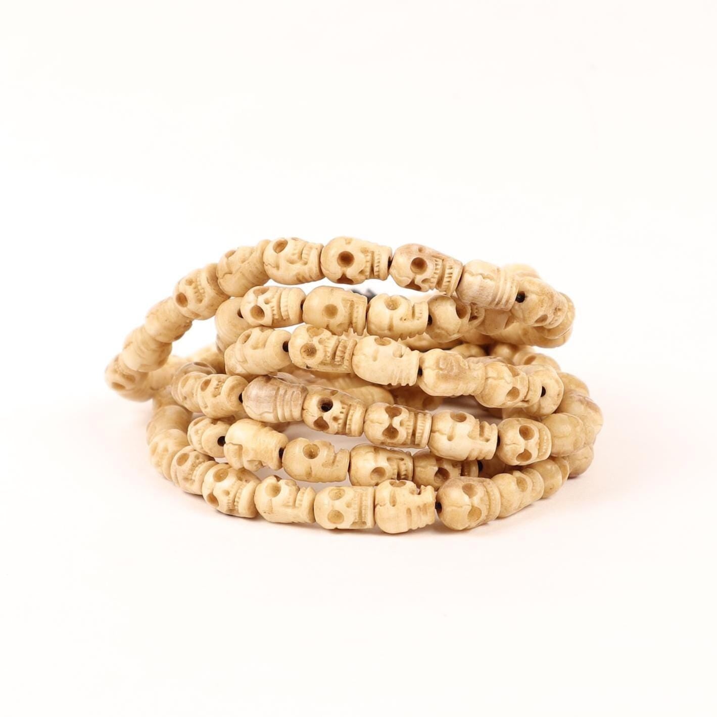 Mahakal Hand Carved Prayer Bone Japa Mala